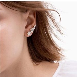 Kate Spade Flower Ear Pin Climber Earrings